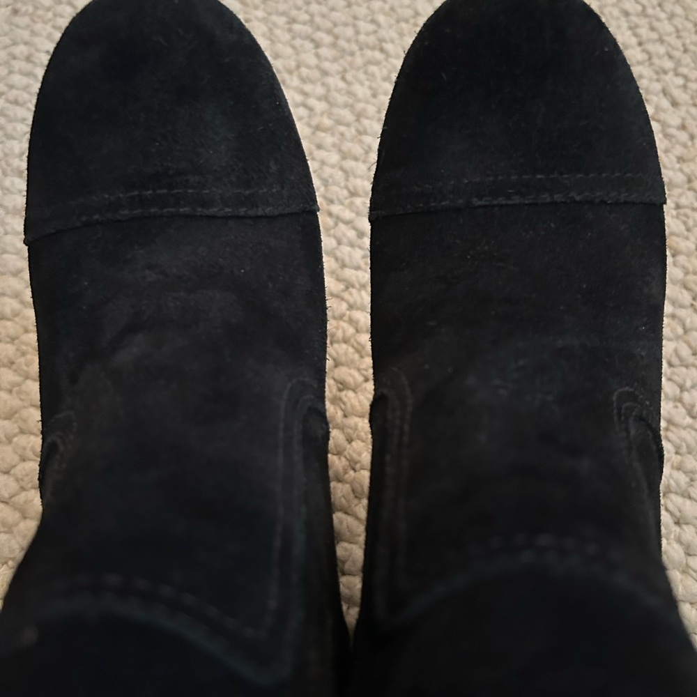 Tory Burch Adrienne Suede Wedge Ankle Bootie - Picture 11 of 15